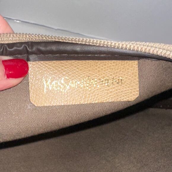 YVES Saint LAURENT YSL Vintage Giraffe print Clutch Pouch Bag authentic - Picture 10 of 10